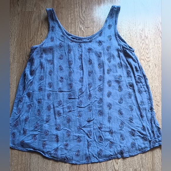 Mudd Juniors Tank Top XS Peasant Style Hippy Flowy Purple READ - Picture 7 of 7